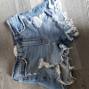 Abercrombie High Rise Mom Shorts